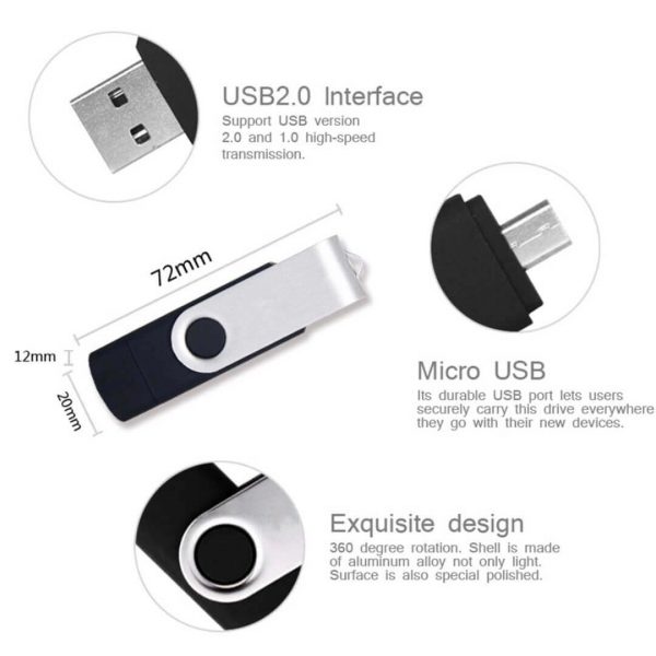 Swivel OTG USB Pendrive for Promotional Corporate Gifts Online - USBPENDRIVEINDIA